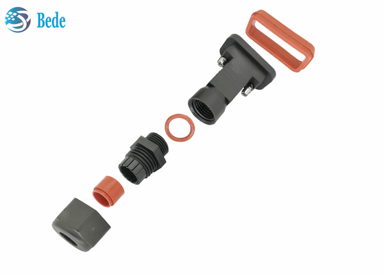Material sub de vivienda impermeable del uso IP68 PA66 del cable de D Connetors AISG