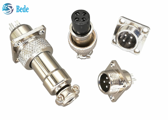 Conectores circulares de 16 milímetros M16 con Pin cuadrado 200V del reborde 2~10