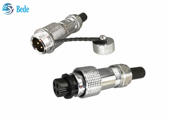 El conector de cobre IP68 de la aviación de Shell M12 telegrafía para telegrafiar atracar el Pin del estilo 2~7