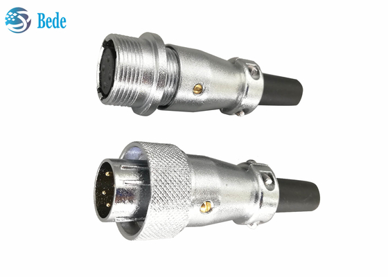zócalo de 2 3 4 Pin Circular Connectors Plug And que atraca los conectores 25A 500V