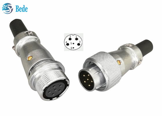 Aviación del cable de WS20 6 Pin Circular Connectors Cable To que atraca los conectores