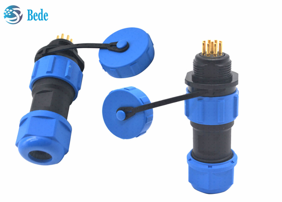 Aviación impermeable de los conectores de cable del montaje del panel IP68 M21 2 3 4 5 5C 7 Pin 9 12
