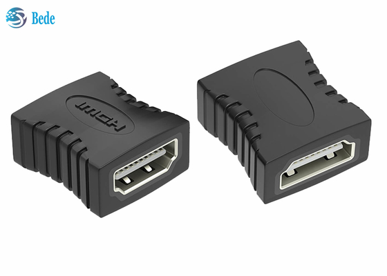 HDMI femenino al adaptador hembra, conversor HDMI masculino de conexión de dos cables de HDMI A