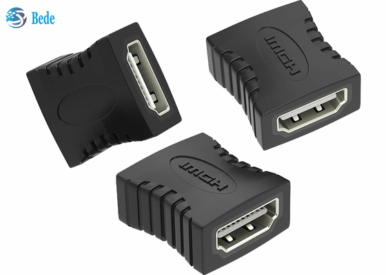 HDMI femenino al adaptador hembra, conversor HDMI masculino de conexión de dos cables de HDMI A