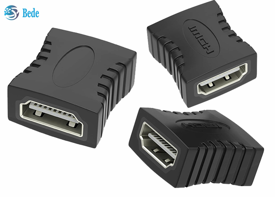 HDMI femenino al adaptador hembra, conversor HDMI masculino de conexión de dos cables de HDMI A