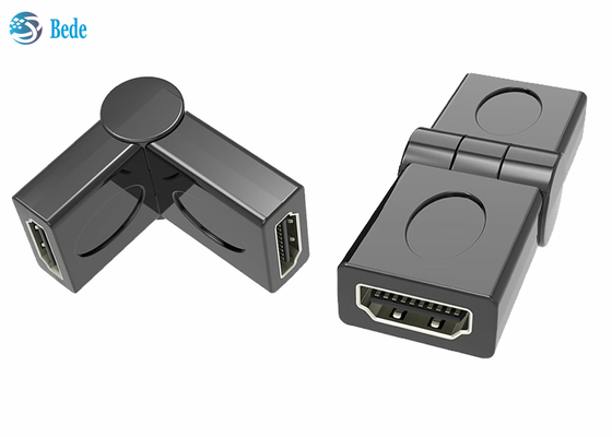 Varón al acoplador femenino 90 del eslabón giratorio HDMI 180 270 ángulo 3D ajustable 4K de 360 grados