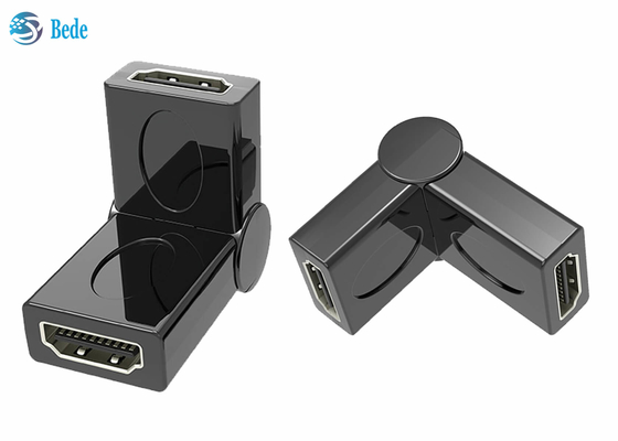 Varón al acoplador femenino 90 del eslabón giratorio HDMI 180 270 ángulo 3D ajustable 4K de 360 grados