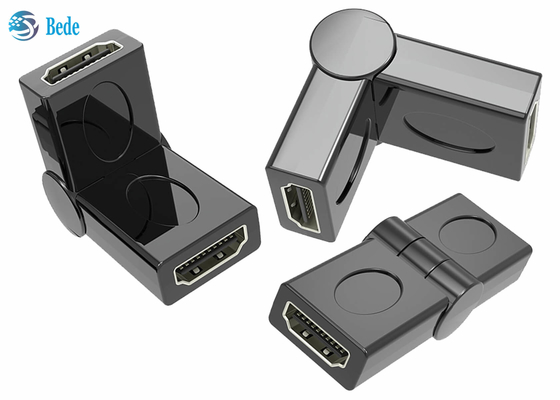 Varón al acoplador femenino 90 del eslabón giratorio HDMI 180 270 ángulo 3D ajustable 4K de 360 grados