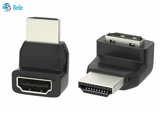 270 el varón de ángulo recto del adaptador HDMI del grado HDMI a L femenino convertidor 3D 4K apoyó