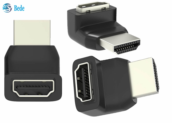 270 el varón de ángulo recto del adaptador HDMI del grado HDMI a L femenino convertidor 3D 4K apoyó