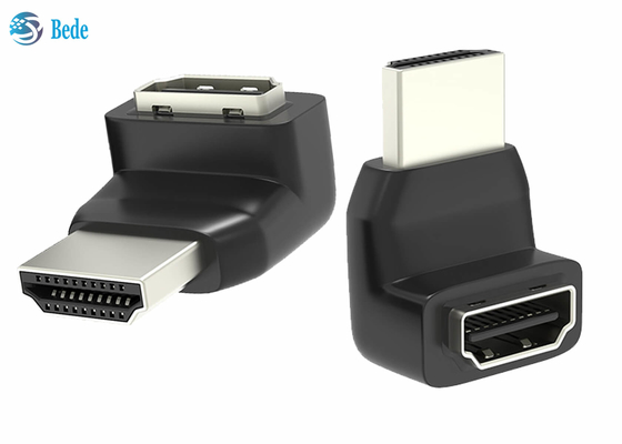 270 el varón de ángulo recto del adaptador HDMI del grado HDMI a L femenino convertidor 3D 4K apoyó