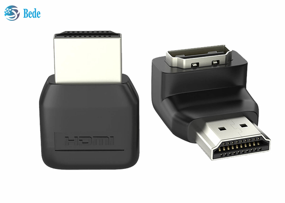 Adaptador de ángulo recto del acoplador de HDMI varón de 90 grados a la hembra para el ordenador portátil PS4 PS5 Xbox de la TVAD