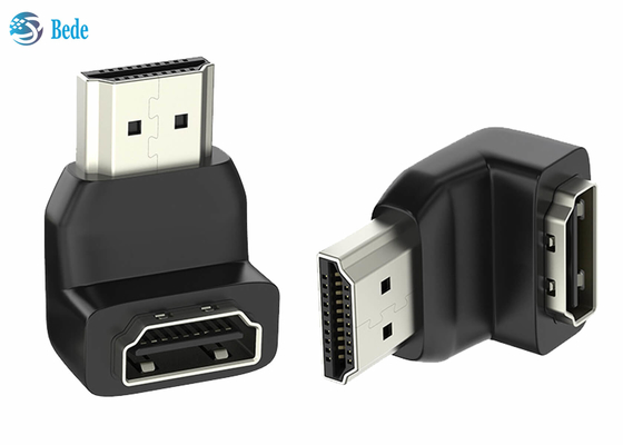 Adaptador de ángulo recto del acoplador de HDMI varón de 90 grados a la hembra para el ordenador portátil PS4 PS5 Xbox de la TVAD