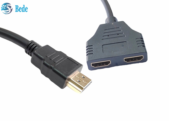 1 en 2 hacia fuera el divisor lleno de HD 1080P 3D4K HDMI para los monitores duales duplique/espejo