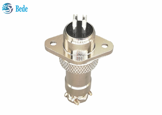 Conectores circulares militares del reborde Gx12 5 Pin Connector 3A 200V del Rhombus