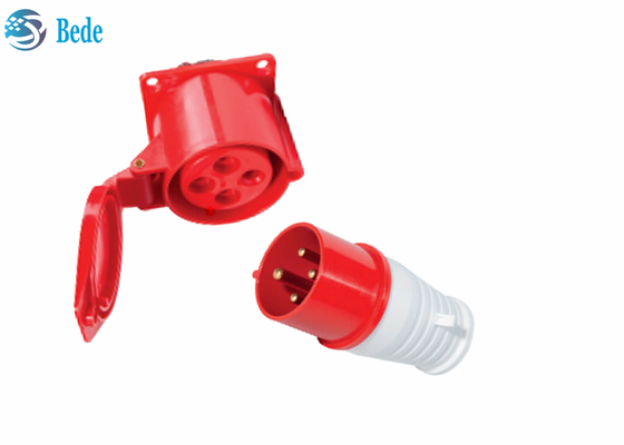 el zócalo industrial de 16A 4pin/tapa los conectores hembra-varón impermeables 380-415V