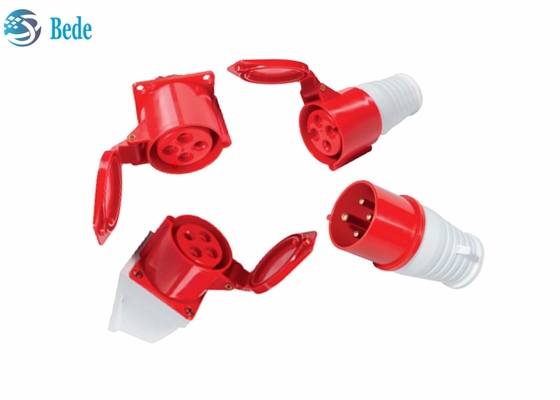 el zócalo industrial de 16A 4pin/tapa los conectores hembra-varón impermeables 380-415V