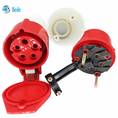 5 pernos conector de poder industrial industrial del enchufe y del zócalo IP44 AC380-415V 16A