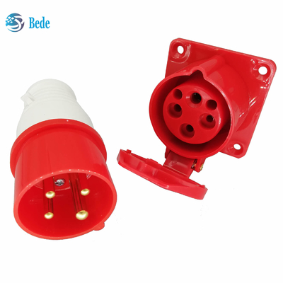 Pernos hembra-varón 3P+N 380-415V 16Amp del zócalo 4 de CEE Plugs And Sockets Industrial