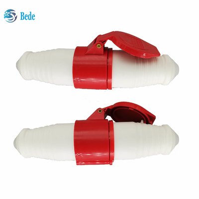 El conector de poder industrial de la CA 380-415V 16A IP44 impermeabiliza la fase 3P+E de 4Pin 3 roja