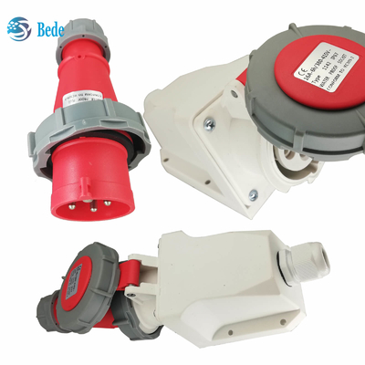 4 pines IP67 enchufe eléctrico industrial con 16A / 380 ~ 415V tipo de montaje en pared