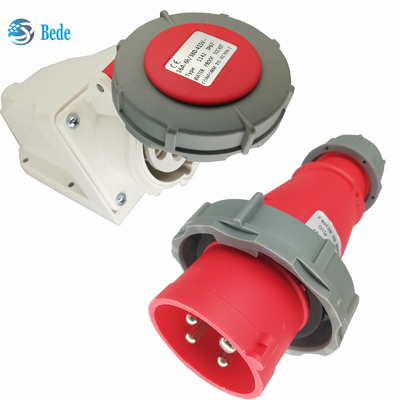 4 pines IP67 enchufe eléctrico industrial con 16A / 380 ~ 415V tipo de montaje en pared