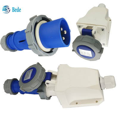 Enchufe industrial 16 Amp 220V-250V 3 pines Tipo de montaje en la pared para equipos industriales