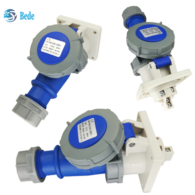 La norma ICE60309 de toma de enchufe industrial IP67 con clasificación 3Pins ((2P+E) 32Amp