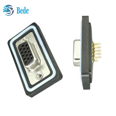 D Subconectores para temperaturas extremas Latón de estaño Revestido de oro Pinos Revestidos de oro IP68 Impermeable -55°C a 125°C