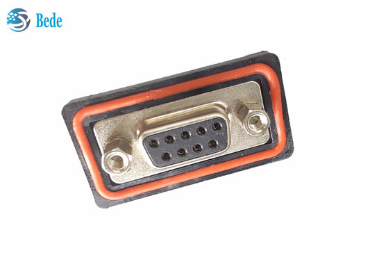 PA66 Conector femenino de silicona D Sub9 de alta tensión de corriente de 500 V Tipo de montaje Soldado