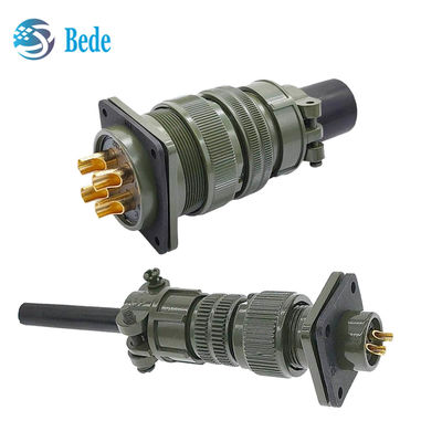 Conectores circulares de alta resistencia, receptáculo de montaje en caja, estándar MIL-C-5015 MS-3102