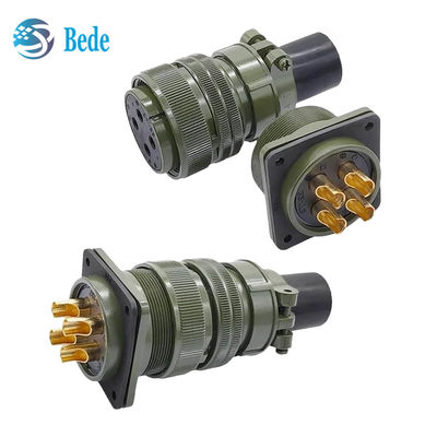 Conectores circulares de alta resistencia, receptáculo de montaje en caja, estándar MIL-C-5015 MS-3102