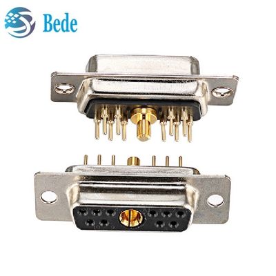 11W1 Combinación D Subconectores masculino / femenino mezclado de alta corriente y señal coaxial