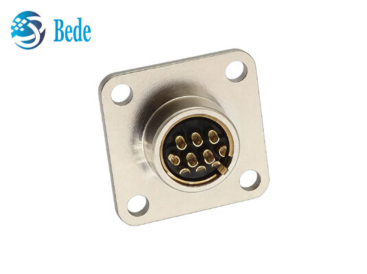 Conector Circular Impermeable IP67 con Brida Cuadrada DDK de 10 Pines CM10 con Terminación de Soldadura