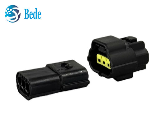Conector automotriz de 3 pines, conector de cable a cable negro, enchufe y zócalo 174357-2 174359-2