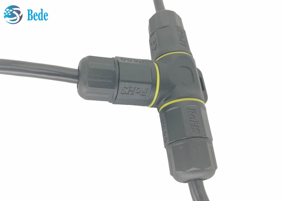 Tipo 5 pernos de T de la caja de conexiones IP68 5 de Pin Waterproof Electrical Connectors Cable