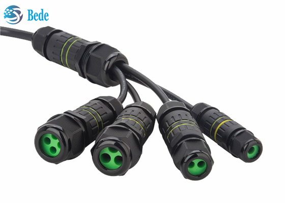 Los pernos impermeables de los conectores de cable IP68 4 hicieron salir 2~4 alambres para la iluminación al aire libre de la fuente musical