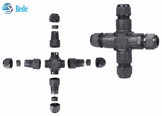 Tipo conector impermeable 3 de X de 4-Channel Ip68 - ideal de postes para 3 Pin Wires