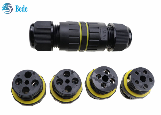 Conectores de cable impermeables al aire libre 450V del IP 68 M25 2 3 4 5 canal de los pernos 2