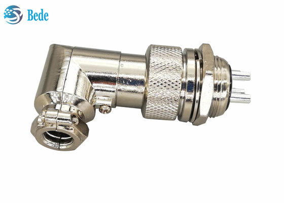 Conjuntos de conectores de montaje en panel Gx20 Conector codo 90 grados ángulo recto