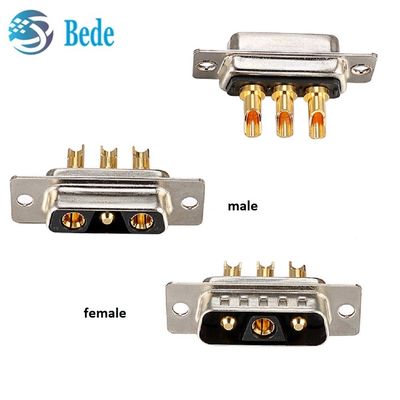 D-Sub 3W3 Conector de energía coaxial Conectores de alta corriente combinados masculino y femenino