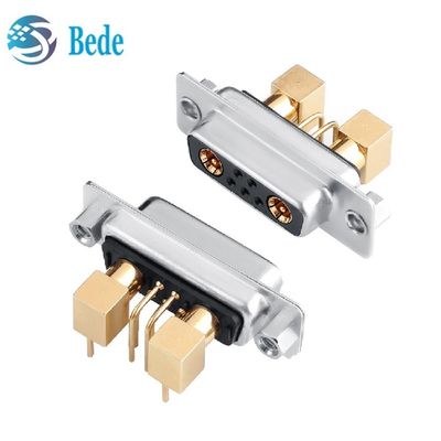 7W2 Conector de alta corriente coaxial D-Sub ángulo derecho/pinos rectos DB