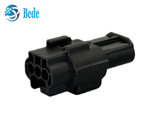 Conector automotriz de 3 pines, conector de cable a cable negro, enchufe y zócalo 174357-2 174359-2